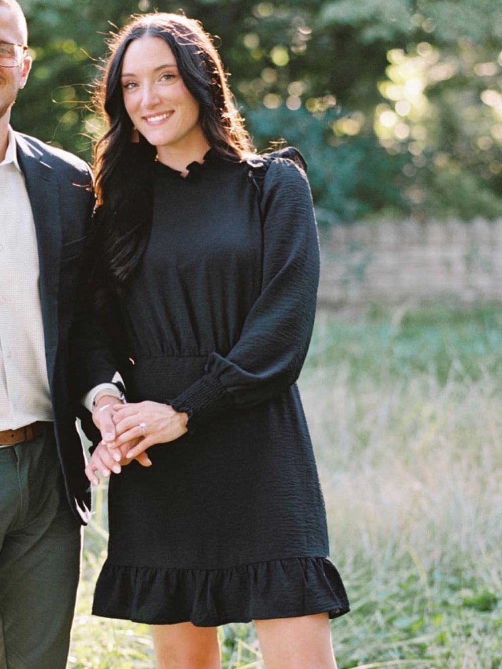Black long sleeve dress